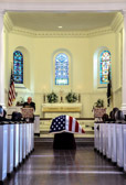 The Old Post Chapel at Fort Myer was the starting place for the final honors for Spc. Alex R. Jimenez and Pvt. Byron W. Fouty which would end in adjacent Arlington National Cemetery.