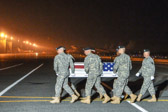 The Soldiers typically spend about eight hours preparing and executing the mission. Since the flights arrive in Dover at all hours, the Soldiers often transfer the remains of their fallen comrades in the dead of night. Although the hours are long and irregular the Soldiers appreciate the opportunity to do their part in ensuring that these heroes are returned to the United States with the dignity and respect they deserve.