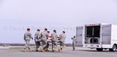 All returning service members are considered as "believed to be" until they can be confirmed through finger prints, dental records and/or DNA. After a service member has been identified and prepared for return to their families, they are placed in a casket and transported to their final resting place. This process is a Solemn event; not a ceremony.