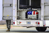 All returning service members are considered as "believed to be" until they can<br />be confirmed through finger prints, dental records and/or DNA. After a service member has been identified and prepared for return to their families, they are placed in a casket and transported to their final resting place. This process is a Solemn event; not a ceremony.