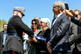 Michael’s fold flag is now presented to his sister Jean Roman.<br /><br />"On behalf of the President of the United States, the Commandant of the Marine Corps, and a grateful nation, please accept this flag as a symbol of our appreciation for your loved one's service to Country and Corps."
