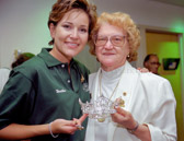 Gold Star Mother Marie Gardner with Miss America 2000 Heather Renee French Henry