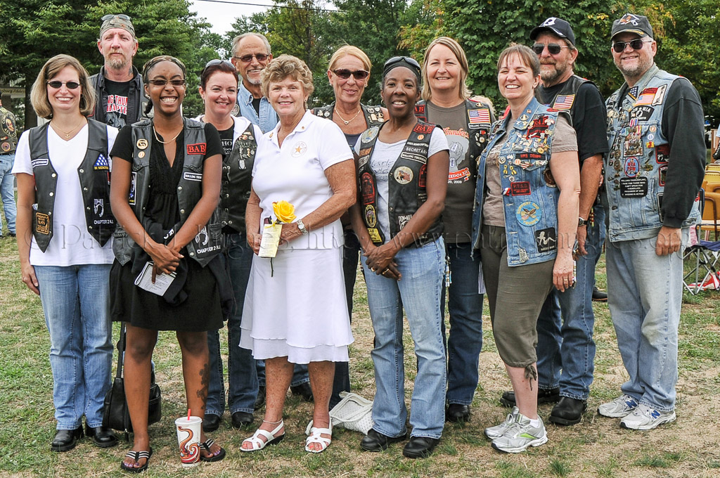 NJ Gold Star Mother Judith Tapper and friends from Rolling Thunder® Inc. NJ Chapter 2.
