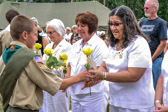 Boy Scout Troop 79 distributes Yellow Roses to the Gold Star Mothers