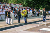 Wreath laying ceremony at 'The Tomb of the Unknowns'