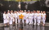 A large group of Gold Star Mothers traveled up  from South Carolina.