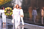 Cindy Hardegree Kruger, Sergeant-At-Arms leads the Moms down to the apex of the 'The Wall'