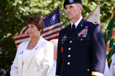 Barb Benard 2013-2014 Gold Star Mother National President and Brigadier General John Gronski, PAANG