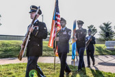 Delaware National Guard Joint Color Guard presents Colors, Delaware Military Academy senior cadet, Katie Certesio sang our National anthem