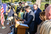 Delaware Governor John Carney signing legislation that our Nations First State Delaware today, September 25, 2017 has renamed US Rt 202 as the Gold Star Highway.