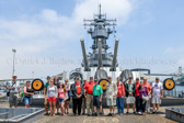 It was a special and emotional tour of this Battleship where there is a memorial to the 47 Naval personal who died in a tragic accident.  On board with us was Gold Star Mother Ann Davis whose son Nathaniel Clifford Jones, Jr. Seaman Apprentice died during the explosion.