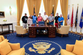 On Saturday, June 23, 2018  the Dads and guest went to visit the Nixon library, then onto Joe Jost bar, then for dinner we all went on board the Queen Mary
