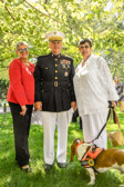 Marine Commandant General Robert B. Neller, his wife D'Arcy with Gold Star Mother Cindy Tatum, 2nd Vice President.