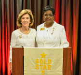 Becky Christmas National President with Mona Gunn 2019-2020 National President American Gold Star Mothers, Inc.