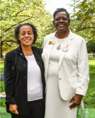 Admiral Michelle Howard, U.S. Navy, Retired with Gold Star Mothers National President Mona Gunn