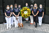 2020-2021 American Gold Star Mothers, Inc. National Executive Board<br /><br />Jo Maitland-1st Vice-President,  Ginger Emerson-National Secretary, Cindy Tatum-National President with Linus, Carol Resh-National Treasurer, Pam Stemple-National Service Officer, Lee-Ann Forsythe-Banner Guard, Sarah Taylor-2nd Vice-President and Elaine Brattain-Chaplain.