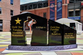 Just a few blocks from our hotel at AutoZone Park there was a temporary set up of a Gold Star Families monument.
