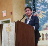 Kim Mitchell was the guest speaker at Saturday evenings Gold Star Banquet at Patton Hall, Ft. Myer