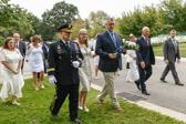 General Mark A. Milley, Chairman of the Joint Chiefs of Staff and Lonnie LeGrand President of the Society of the Honor Guard, Tomb of the Unknown Soldier escort Gold Star Mothers National President Sarah Taylor to the Mother’s Tree.