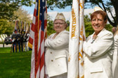 Dee Thompson, Flag Guard, Joyce Paulsen, Banner Guard
