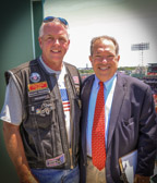 Joe D'Entremont, Pres. MA 1 Rolling Thunder® & Dr. Charles Steinberg of the Boston Red Sox