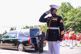 Master Gunnery Sergeant Leonard Spain, funeral director, Marine Barracks Washington, D.C.