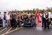 Members of Rolling Thunder® PA Chapters 1 and 8 along with VNV M/C and Leathernecks M/C came to Harrisburg for this National POW-MIA Chair dedication.