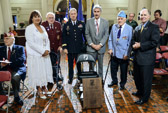 POW-MIA National Chair of Honor is officially dedicated in the Pennsylvania Capitol rotunda.