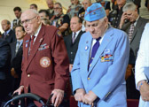 Former World War II POW Frank Lashinsky and Korean War POW Charles Egresitz