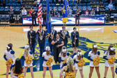 Drexel University ROTC Color Guard present arms while our National Anthem was performed by Yolanda Walton.