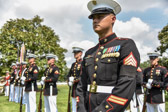At least one of the detail’s members shall be from the parent Service of the eligible beneficiary.  Although the law dictates that two uniformed members will be the minimum, this will be the exception and not the rule for Marine Corps Funeral Honors details.