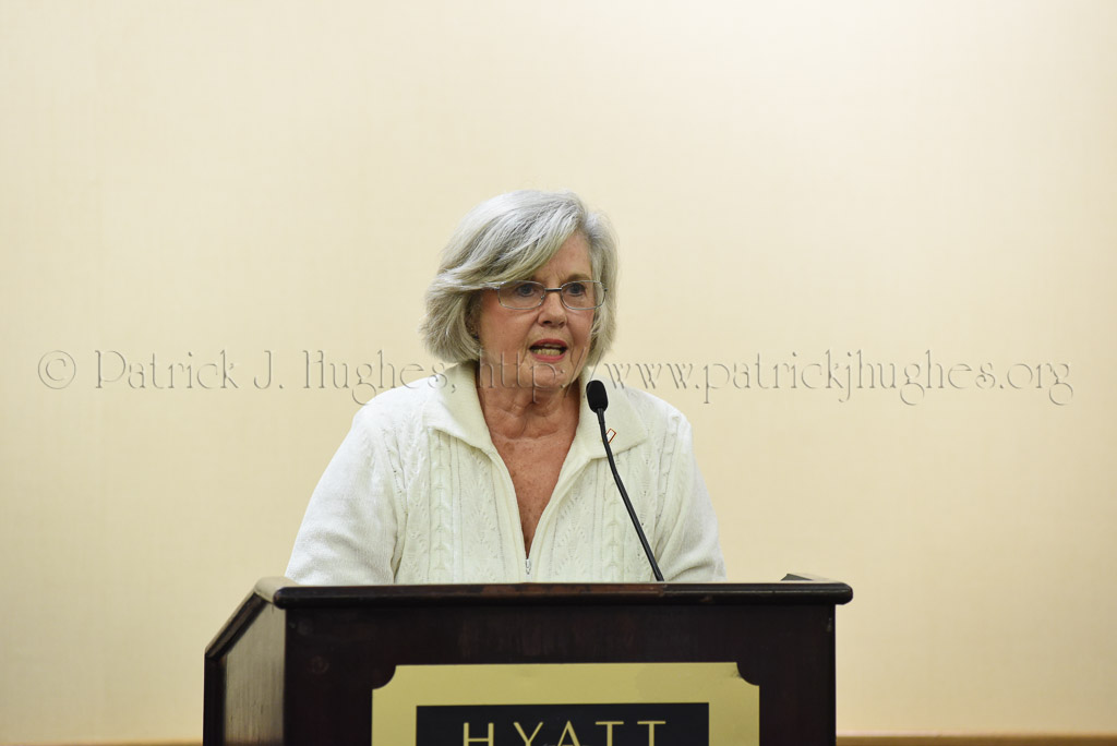 Beirut Gold Star Mother Judith Young (Chairman of the Gold Star Mothers National Monument Foundation) <br />spoke of support needed for the place in Arlington National Cemetery they wish to place this monument.