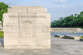 World War II Memorial located at 1750 Independence Ave SW, Washington, DC 20024 was dedicated May 29, 2004.