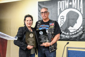 Joe D'Entremont was awarded the “Activist of the Year” award by Janella Apodaca Rose, Chairperson of the  National Alliance of Families.