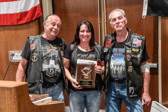 Jennifer Syipkala, District Manager at Harley-Davidson Motor Company receives appreciation award