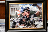 David Uhl of Golden, CO is an American artist who specializes in oil paintings of vintage Harley-Davidson motorcycles