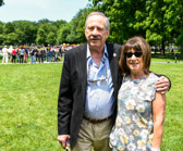 Jan Craig Scruggs with his wife Becky.  Jan is the  founder the Vietnam Veterans Memorial Fund, "The Wall".