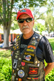 Ray Manzo, U.S.M.C.  Vietnam Bronze Star Veteran and founder of the First Rolling Thunder "Demonstration Ride For Freedom" demanding a full accounting of those American service members who are still missing.
