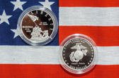 A new Silver dollar was issued honoring the 230th birthday of the United States Marine Corps