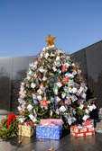 The Vietnam Veterans Memorial Fund receives thousands of holiday messages each December to be placed at the Vietnam Veterans Memorial. Individuals from across the nation include personal messages to honor and remember those who served during the Vietnam War, as well as those currently serving overseas.