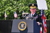 Army Gen. Martin E. Dempsey, chairman of the Joint Chiefs of Staff, delivers remarks commemorating the 50th anniversary of the Vietnam War at the Vietnam Veterans Memorial, Washington, D.C., May 28, 2012.