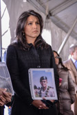 Newly elected Hawaii Congresswoman, Tulsi Gabbard, is a combat veteran, with two tours <br />in Iraq. Tulsi Gabbard is a Captain in the Hawaii National Guard, she is holding the photo of 1st Lt. Nainoa K. Hoe,  KIA, January 22, 2005, Mosul Iraq. 1st Lt. Nainoa Hoe was the 2nd platoon leader with C Co. 3/21 Infantry of the 1st Stryker brigade combat team. The lancers of 1/25 Infantry a young airborne ranger.