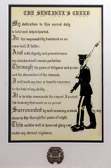 My dedication to this sacred duty is total and whole hearted. In the responsibility bestowed on me never will I falter. And with dignity and perseverance my standard will remain perfection. Through the years of diligence and praise and the discomfort of the elements. I will walk my tour in humble reverence to the best of my ability. It is he who commands the respect I protect his bravery that made us so proud. Surrounded by well meaning crowds by day, alone in the thoughtful peace of night, This soldier in honored glory rest under my eternal vigilance.