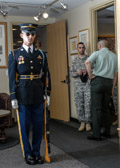 The changing of the guard ceremony is conducted every hour in winter time, and every half hour during summer daylight hours to provide visitors ample opportunity to witness one of the Army's proudest traditions.