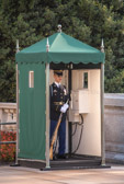 Since April 6, 1948 the Tomb of the Unknown Soldier has been guarded 24 hours a day, 365 days a year, regardless of weather. Millions of Americans annually visit the Memorial Amphitheater to watch these dedicated soldiers of a new generation, dutifully pace 21 steps across a black mat on the west face of the Tomb. It is a time honored ritual, executed with great precision and filled with American pride