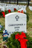 Christopher’s sister Sarah wrote this poem in tribute to her brother. Dear Dear Brother You have gone home, To your Father, your Savior, Your Kingdom is come. Dear Dear Brother, You fought bravely as a knight, You are a Devil Dog with the fearsest bite. Dear Dear Brother We miss you so, Your father, mother, sisters. All your friends and Joe. Dear Dear Brother We will see you again, After triumphs, and troubles, and all of our pain. Dear dear brother, Stay Tough on high. We will remember you. SEMPER FI