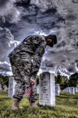 Flags-In is a time honored tradition that is reserved for Soldiers of the 3rd U.S. Infantry Regiment (The Old Guard).  Since The Old Guard’s designation as the Army’s official ceremonial unit in 1948, they have conducted this mission annually at Arlington National Cemetery prior to Memorial Day to honor our nation’s fallen military heroes.<br /><br />Within four hours, more than a thousand Old Guard Soldiers will place a small American flag one foot in front of and centered at more than 220,000 grave markers, to honor every individual buried at Arlington National Cemetery.  Old Guard Soldiers will also place an American flag at the foot of each Columbarium.