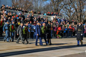 At noon wreaths were laid at the ‘Tomb of the Unknown’ then onto the Pentagon 9/11 Memorial, the Vietnam Veterans Memorial, the Korean Memorial and the World War II Memorial.