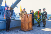Flag maker Carter Beard was presented with the Wreaths Across America Founders Award for all the work he and his company have done for WAA.
