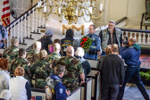 In Philadelphia's Christ Church wreaths were presented to the families of recent fallen Police officers.  Moses Walker, 22nd Police District.